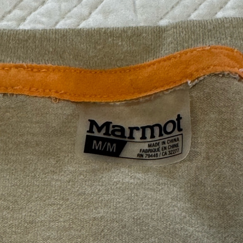 Marmot Long Sleeve Thermal Orange/Neutral Size Medium - Picture 2 of 7